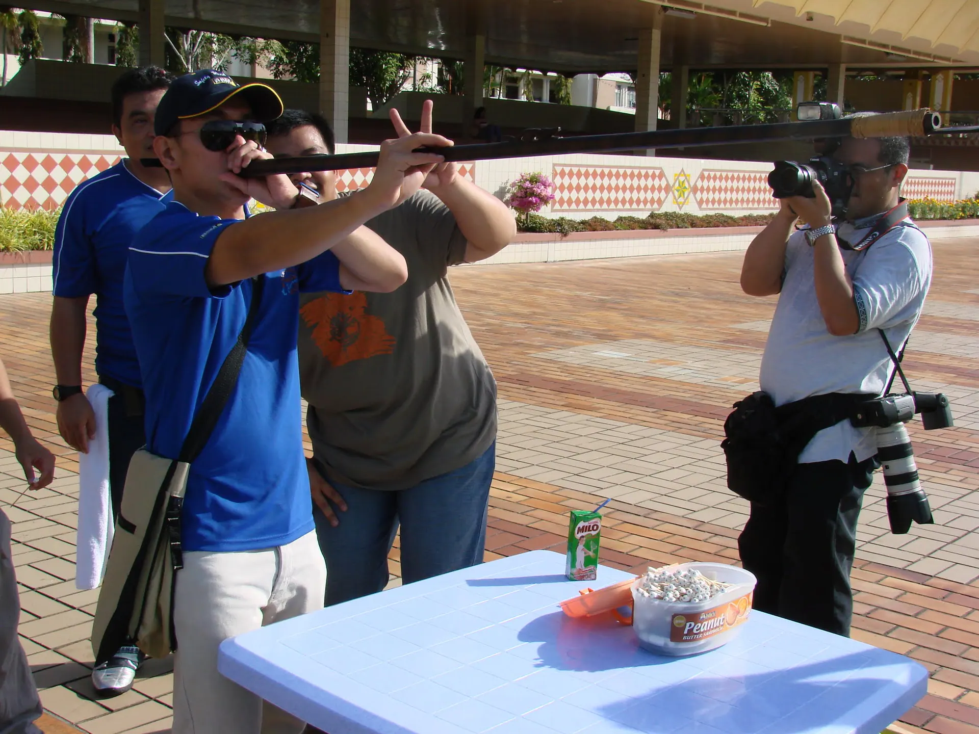BSM Helix colleagues taking part in a team challenge in Brunei